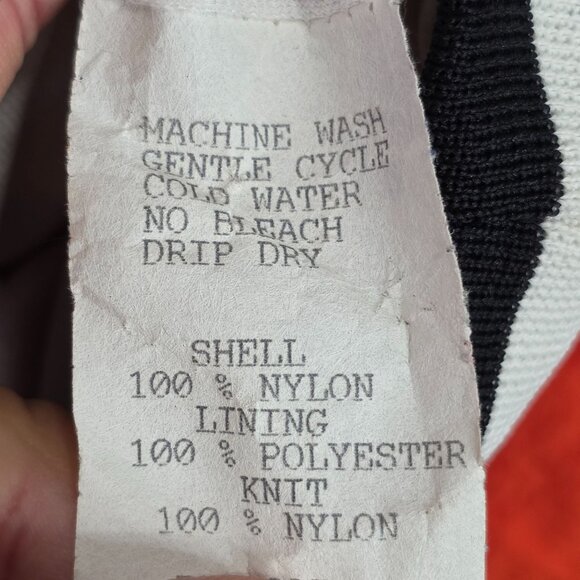 Mens Oklahoma State Vintage Birdie Nylon Pullover Jacket Orange & Black V-Neck L - Picture 4 of 8